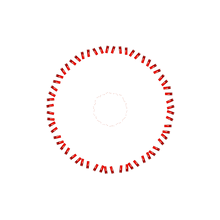 Load image into Gallery viewer, 60 Spoke Nips - Candy Apple Red