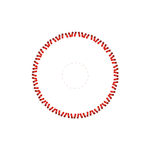 80 Spoke Nips - Candy Apple Red