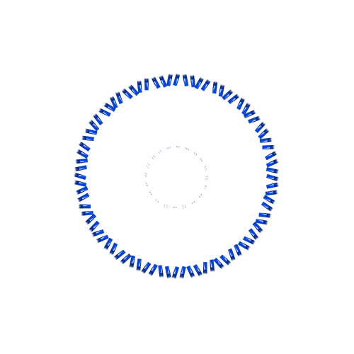 80 Spoke Nips - Lolly Pop Blue
