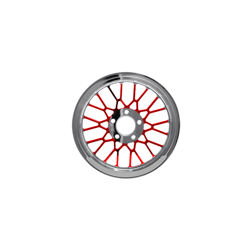 Mesh Pulley - Candy Apple Red