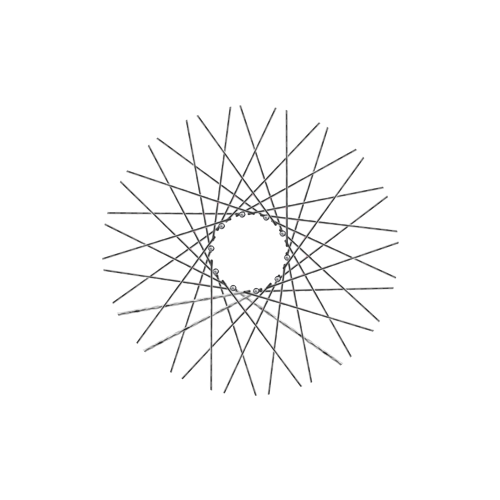 40 Diamond Spokes - 16" - Chrome