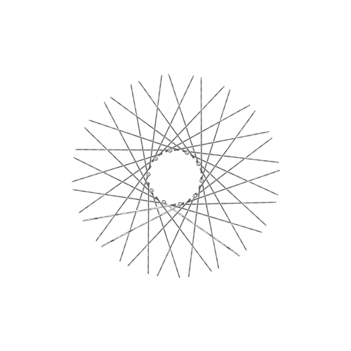 40 Diamond Spokes - 16" - Polish