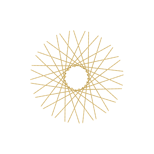40 Diamond Spokes - 17" - Brass