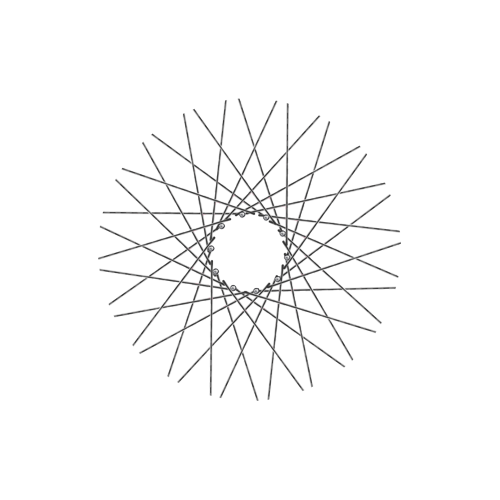 40 Diamond Spokes - 17" - Chrome