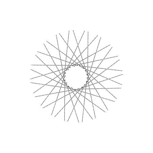 40 Diamond Spokes - 17" - Polish