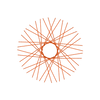 40 Diamond Spokes - 18" - Copper