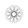 40 Diamond Spokes - 18" - Gloss Black