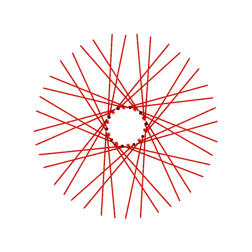40 Diamond Spokes - 21" - Candy Apple Red