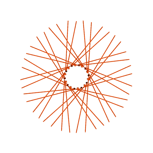 40 Diamond Spokes - 21" - Copper