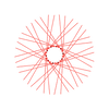 40 Diamond Spokes - 21" - Gloss Red