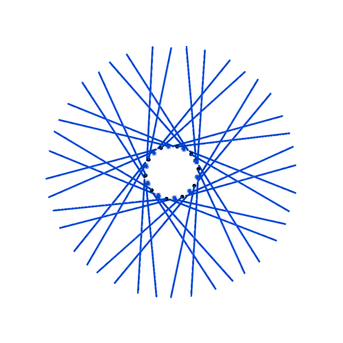 40 Diamond Spokes - 21" - Lolly Pop Blue