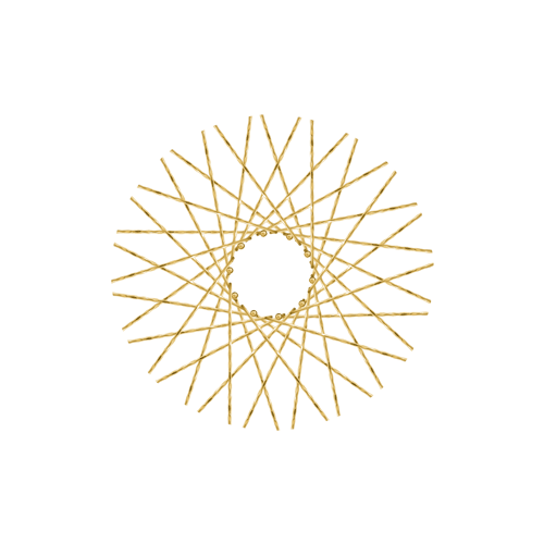 40 New Diamond Spokes - 16" - Brass