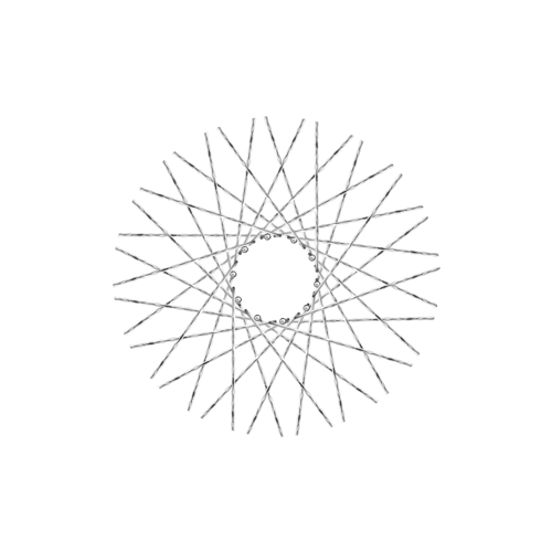 40 New Diamond Spokes - 16" - Polish