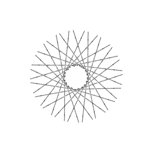 40 New Diamond Spokes - 17" - Chrome