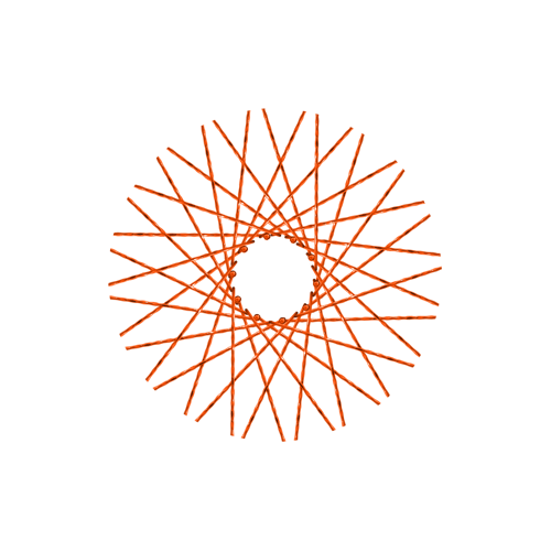40 New Diamond Spokes - 17" - Copper