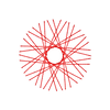 40 New Diamond Spokes - 18" - Candy Apple Red