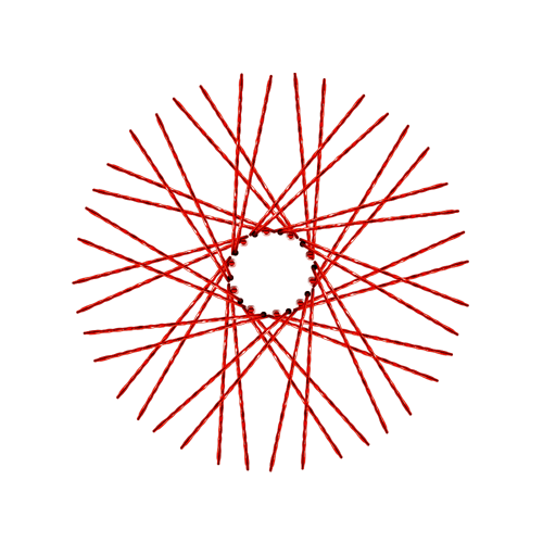 40 New Diamond Spokes - 21" - Candy Apple Red