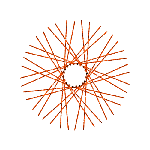 40 New Diamond Spokes - 21" - Copper