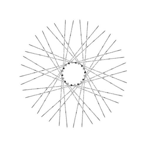 40 New Diamond Spokes - 21" - Polish