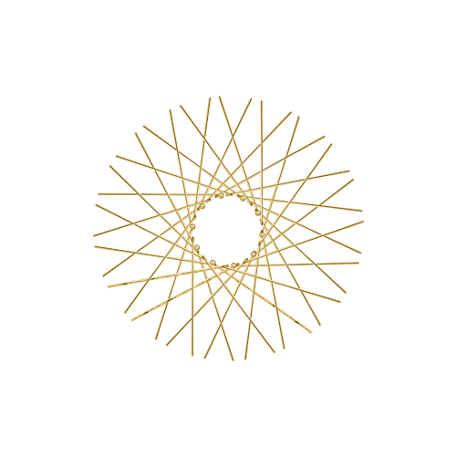40 Smooth Spokes - 16" - Brass