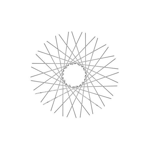 40 Smooth Spokes - 16" - Polish