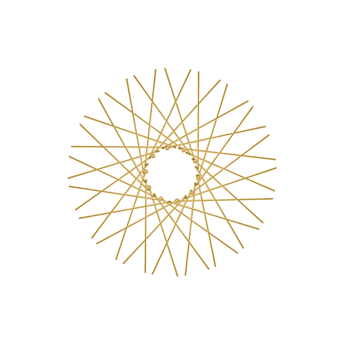 40 Smooth Spokes - 17" - Brass