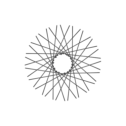 40 Smooth Spokes - 17" - Gloss Black