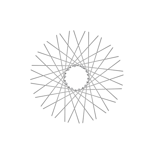 40 Smooth Spokes - 17" - Polish