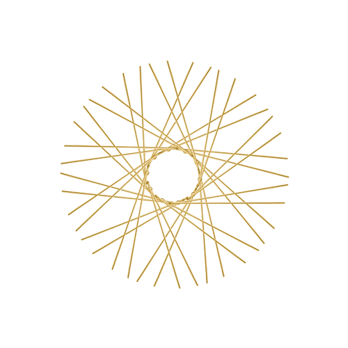 40 Smooth Spokes - 18" - Brass