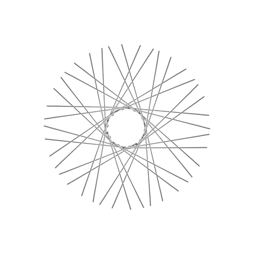 40 Smooth Spokes - 18" - Polish