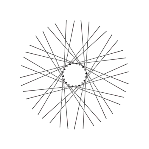 40 Smooth Spokes - 21" - Chrome