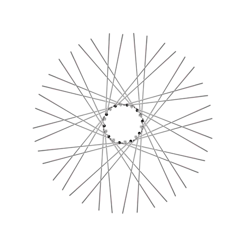 40 Smooth Spokes - 21" - Polish