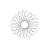 40 Twisted Spokes - 16" - Chrome