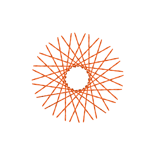 40 Twisted Spokes - 16" - Copper