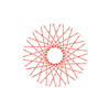 40 Twisted Spokes - 16" - Gloss Red