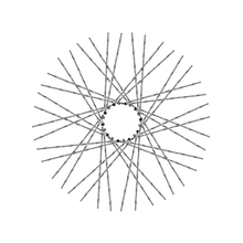 Load image into Gallery viewer, 40 Twisted Spokes - 21&quot; - Chrome