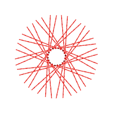 Load image into Gallery viewer, 40 Twisted Spokes - 21&quot; - Gloss Red