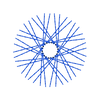 40 Twisted Spokes - 21" - Lolly Pop Blue