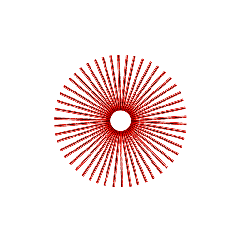 50 Diamond Spokes - 16" - Candy Apple Red