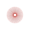 50 Diamond Spokes - 16" - Gloss Red