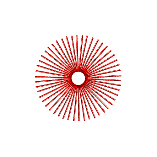 50 Diamond Spokes - 17" - Candy Apple Red