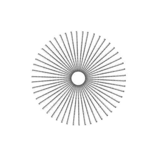 50 Diamond Spokes - 18" - Chrome