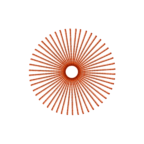 50 Diamond Spokes - 18" - Copper