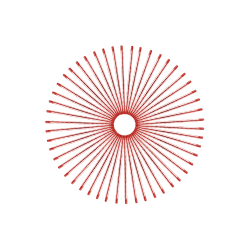 50 Diamond Spokes - 21" - Gloss Red