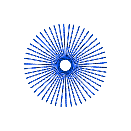 50 Diamond Spokes - 21" - Lolly Pop Blue