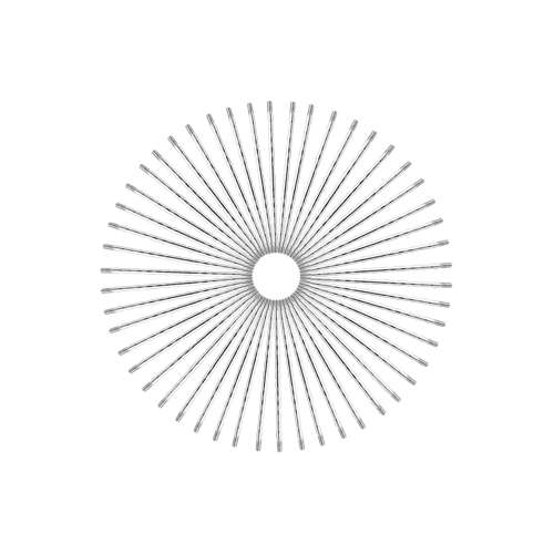 50 Diamond Spokes - 21" - Polish