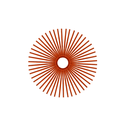 50 Jewel Spokes - 16" - Copper