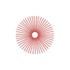 50 Jewel Spokes - 16" - Gloss Red