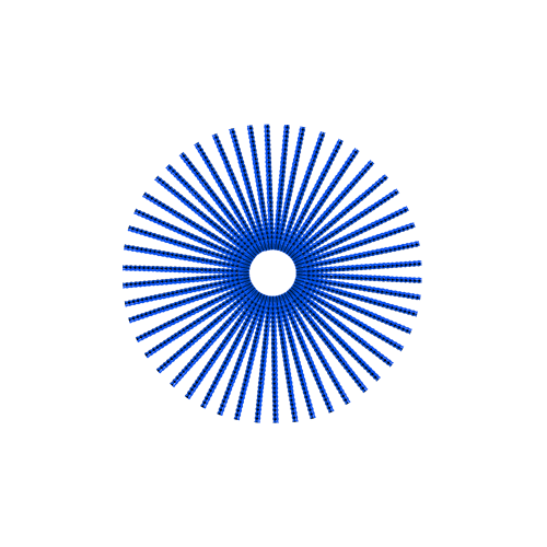 50 Jewel Spokes - 16" - Lolly Pop Blue