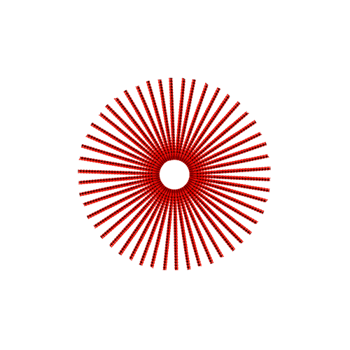 50 Jewel Spokes - 17" - Candy Apple Red